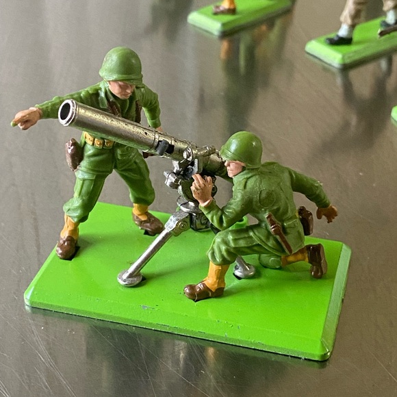 Lot Of 12 Britains Ltd Deetail 1971 American WW2 Soldiers Army Figures - Picture 4 of 10